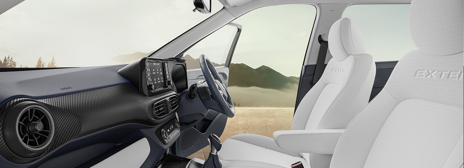 Full view of Exter Interior from Side Viewpoint