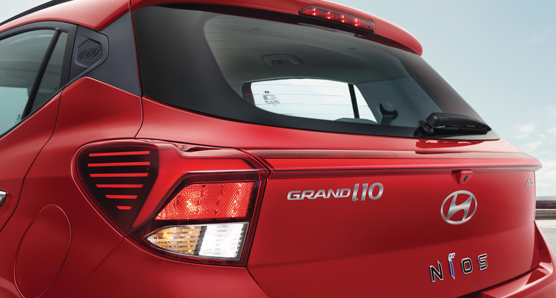 LED Tail Lamps of of New Grand i10 NIOS Car