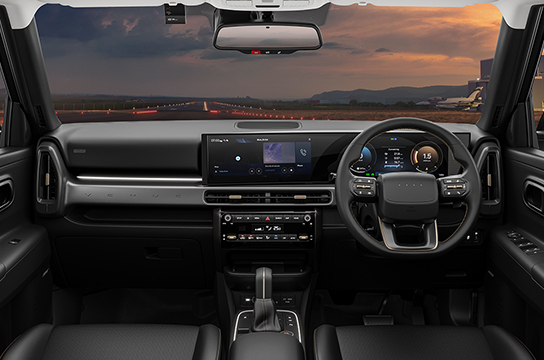 black interiors with brass coloured inserts