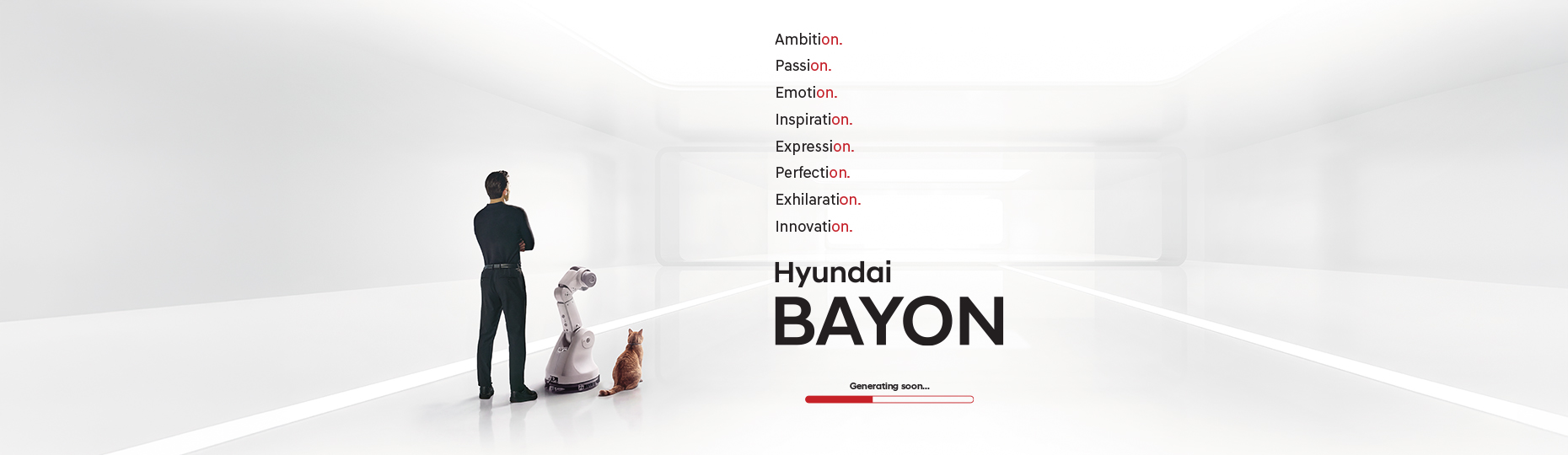 Hyundai BAYON brand reveal highlighting innovation, ambition, passion, and intelligent mobility, representing Hyundai's new global SUV designed for evolving customer expectations.