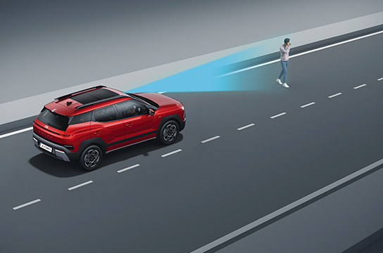 Hyundai Bayon forward collision-avoidance assist for pedestrians