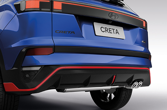 Hyundai New CRETA N LINE Rear Bumper With Red Inserts