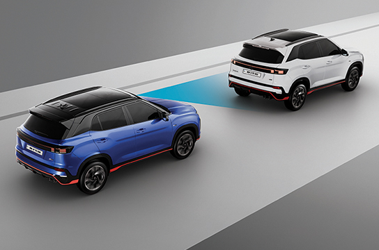 Hyundai New CRETA N LINE Forward Collision - Avoidance Assist - Car (FCA-Car) & Forward Collision Warning (FCW)