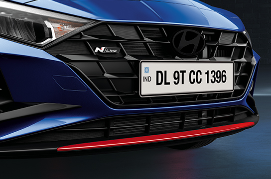 Hyundai i20-N-Line Chequered Flag Design Leather Seats with N Logo