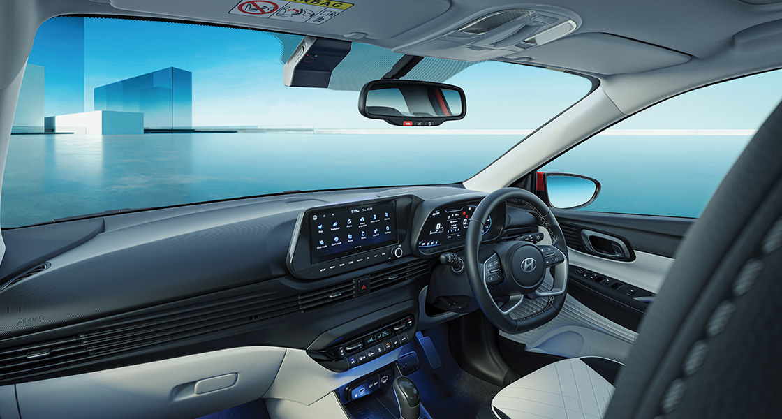 Interior Soothing Blue Ambient Lighting