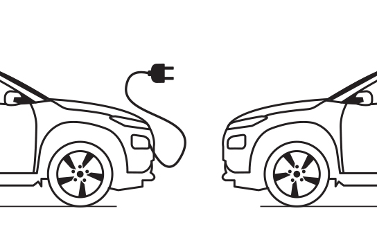 vehicle to vehicle charging support 