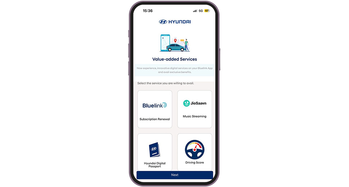 Bluelink App Value added service