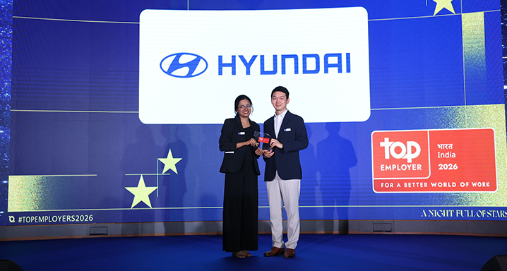 Hyundai Motor India Named Top Employer in India for the 3rd Consecutive Year