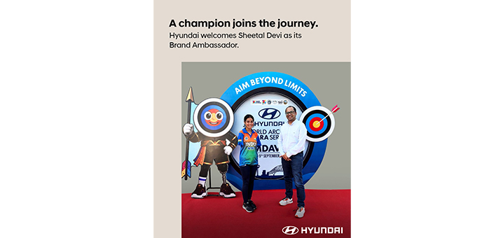 Hyundai Motor India Limited Signs Arjuna Awardee and World No. 1 Para Archer Sheetal Devi as Brand Ambassador