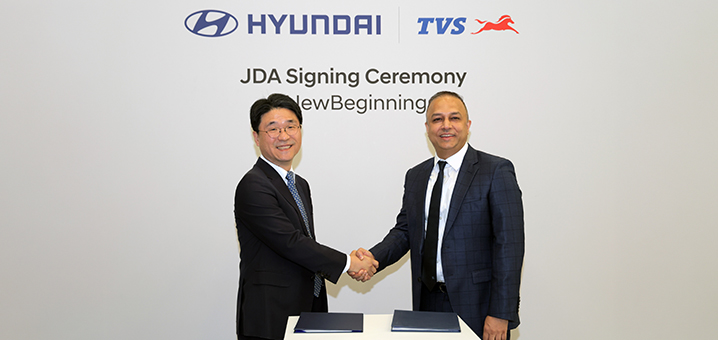 Hyundai Motor and TVS Motor Formalize Partnership to Drive Electric Three-Wheeler Commercialization in India