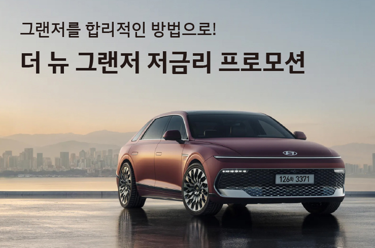 더 뉴 그랜저 저금리 프로모션