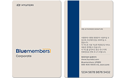 블루멤버스 카드(법인 비신용 카드) 이미지