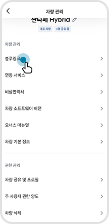 02. 블루링크 선택 