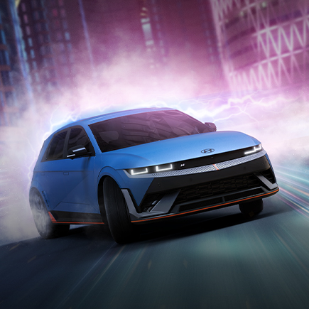 A digital Hyundai IONIQ 5 N is ready to race in the online game Asphalt Legends Unite