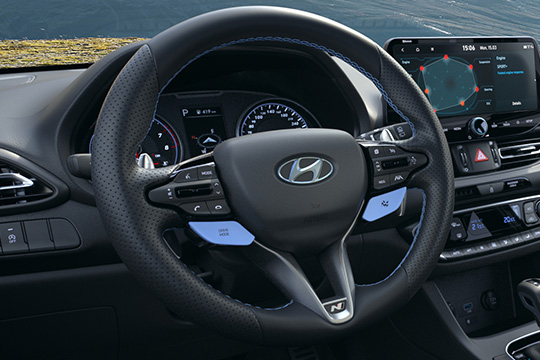 N steering wheel