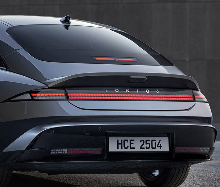 Rear LED lights of IONIQ 6