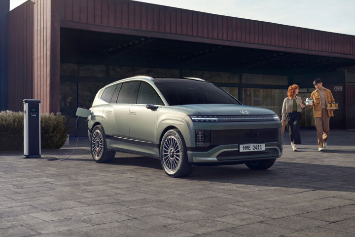 Charging lifestyle shot of IONIQ 9