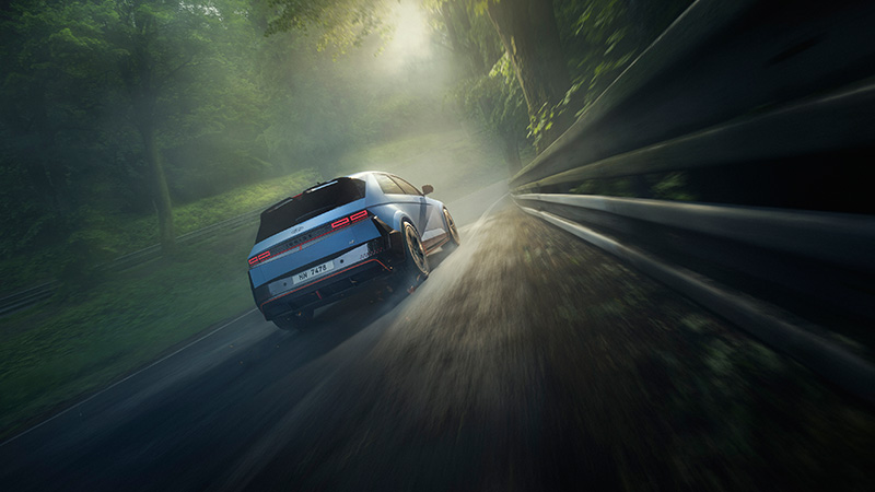 IONIQ5N_Exterior_Driving_Winding_Road_Rear_01