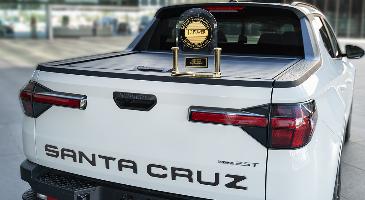 Hyundai Santa Cruz Wins J.D. Power U.S. APEAL Award for the Second Year in a Row