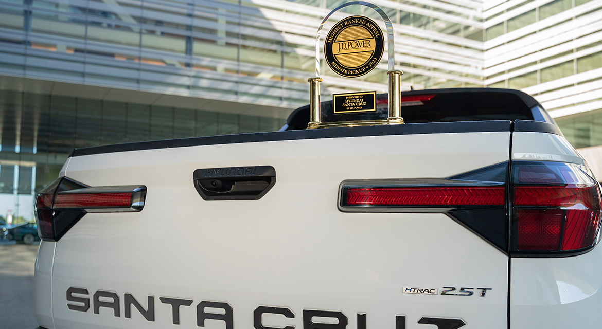Hyundai Santa Cruz Wins J.D. Power U.S. APEAL Award for the Second Year in a Row