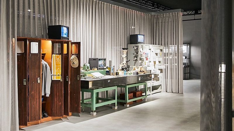 The Workers' Room - with the personal belongings and facilities from former employees of Ulsan Plant