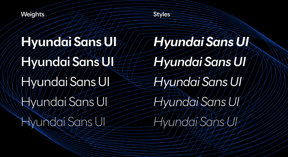Hyundai Sans UI (mobility-exclusive font)