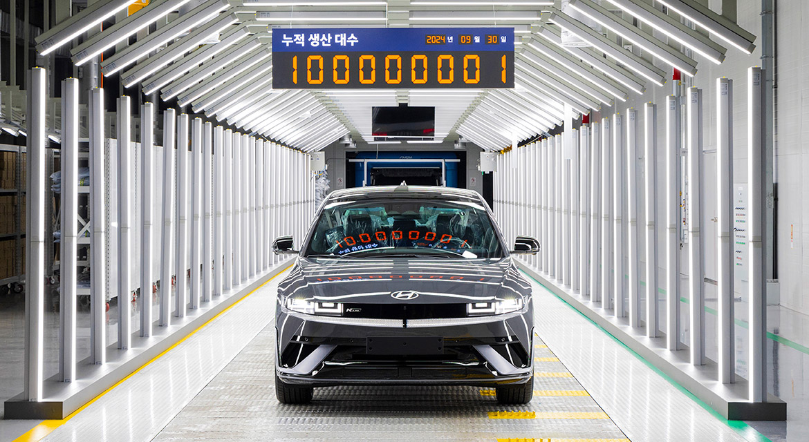 The 100 millionth and first Hyundai Motor vehicle - IONIQ 5