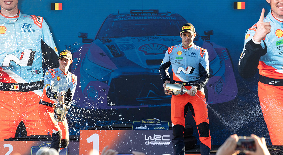 Thierry Neuville and Martijn Wydaeghe