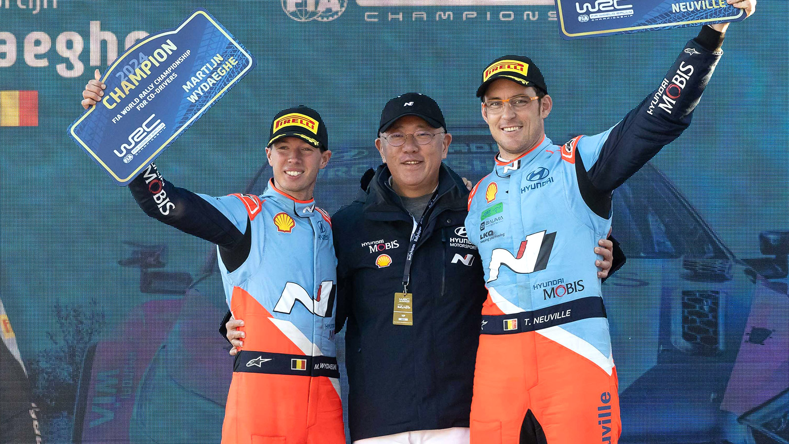 Thierry Neuville and Martijn Wydaeghe seal 2024 WRC titles