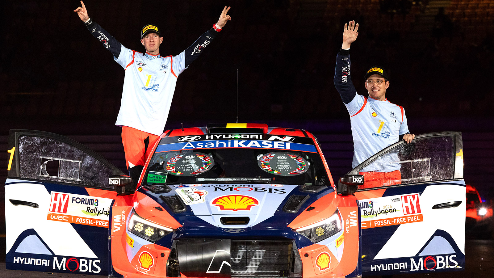 Thierry Neuville and Martijn Wydaeghe seal 2024 WRC titles