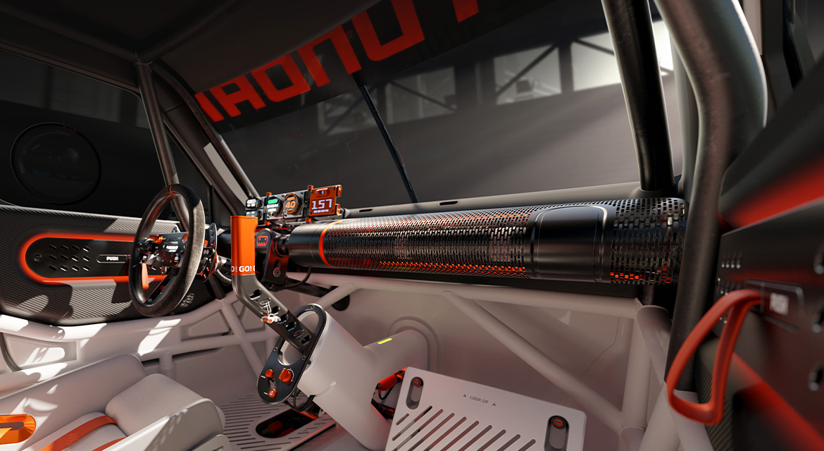 INSTEROID, A Sporty Gaming-Inspired EV Design Fantasy