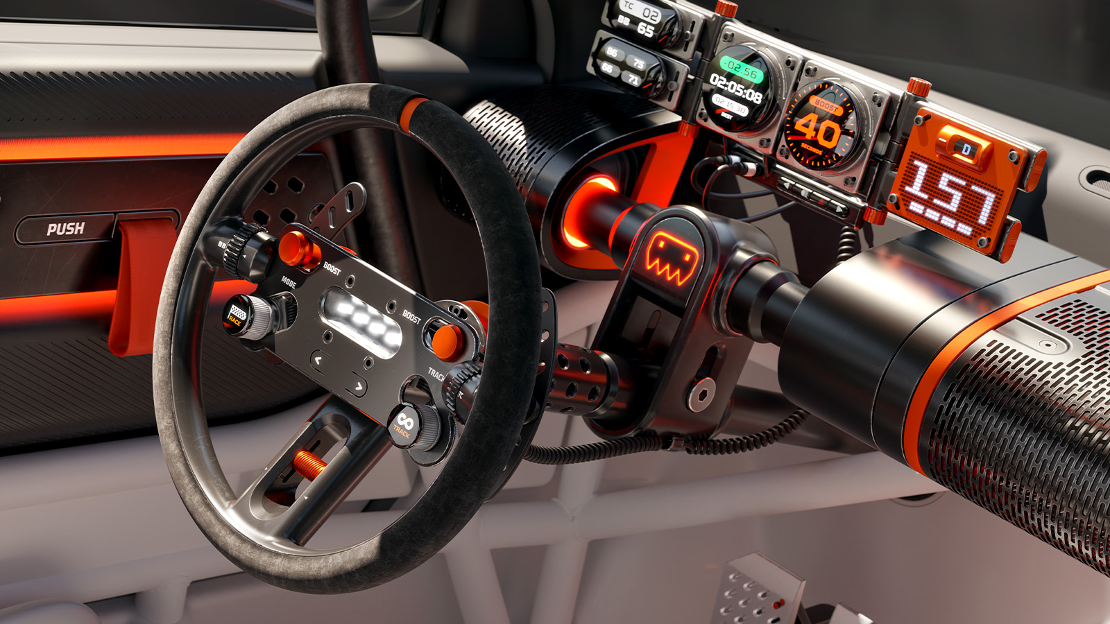 INSTEROID, A Sporty Gaming-Inspired EV Design Fantasy