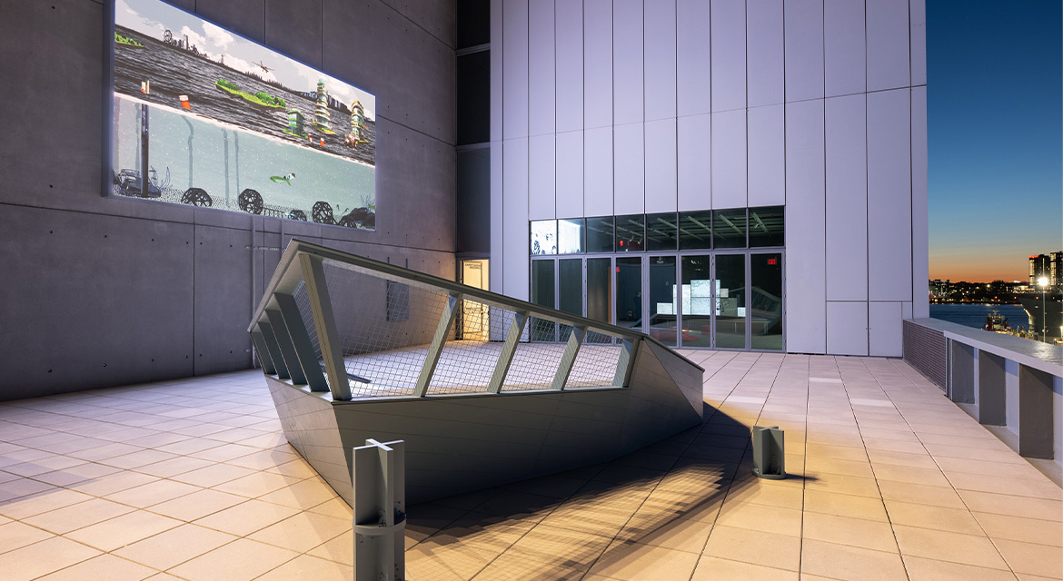 Hyundai Terrace Commission: Marina Zurkow: The River is a Circle, 2025. Photo: Filip Wolak