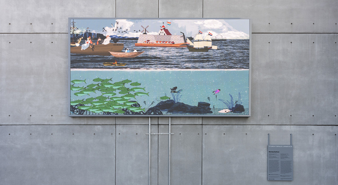 Hyundai Terrace Commission: Marina Zurkow: The River is a Circle, 2025. Photo: Filip Wolak