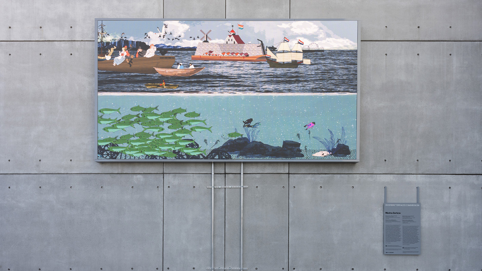 Hyundai Terrace Commission: Marina Zurkow: The River is a Circle, 2025. Photo: Filip Wolak