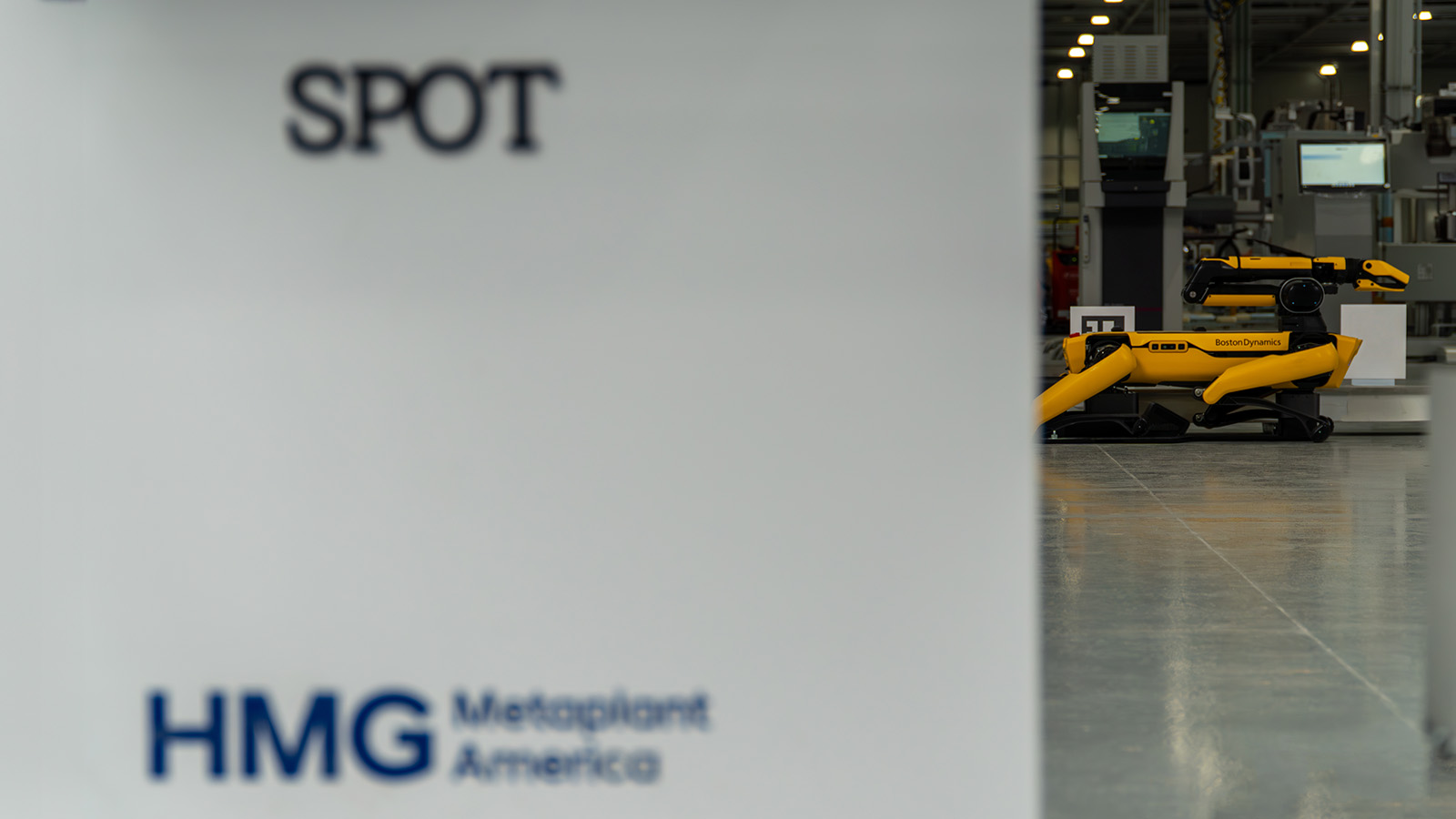 At HMGMA, Spot is deployed for exterior quality inspections to ensure the highest standards of quality are maintained.
