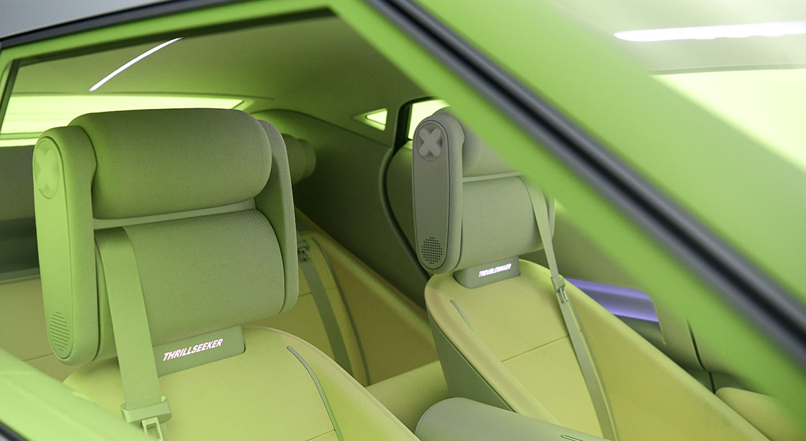 We’ve used wool as a fabric, which is sustainable and recyclable. Sustainability being one of the key pillars of IONIQ.