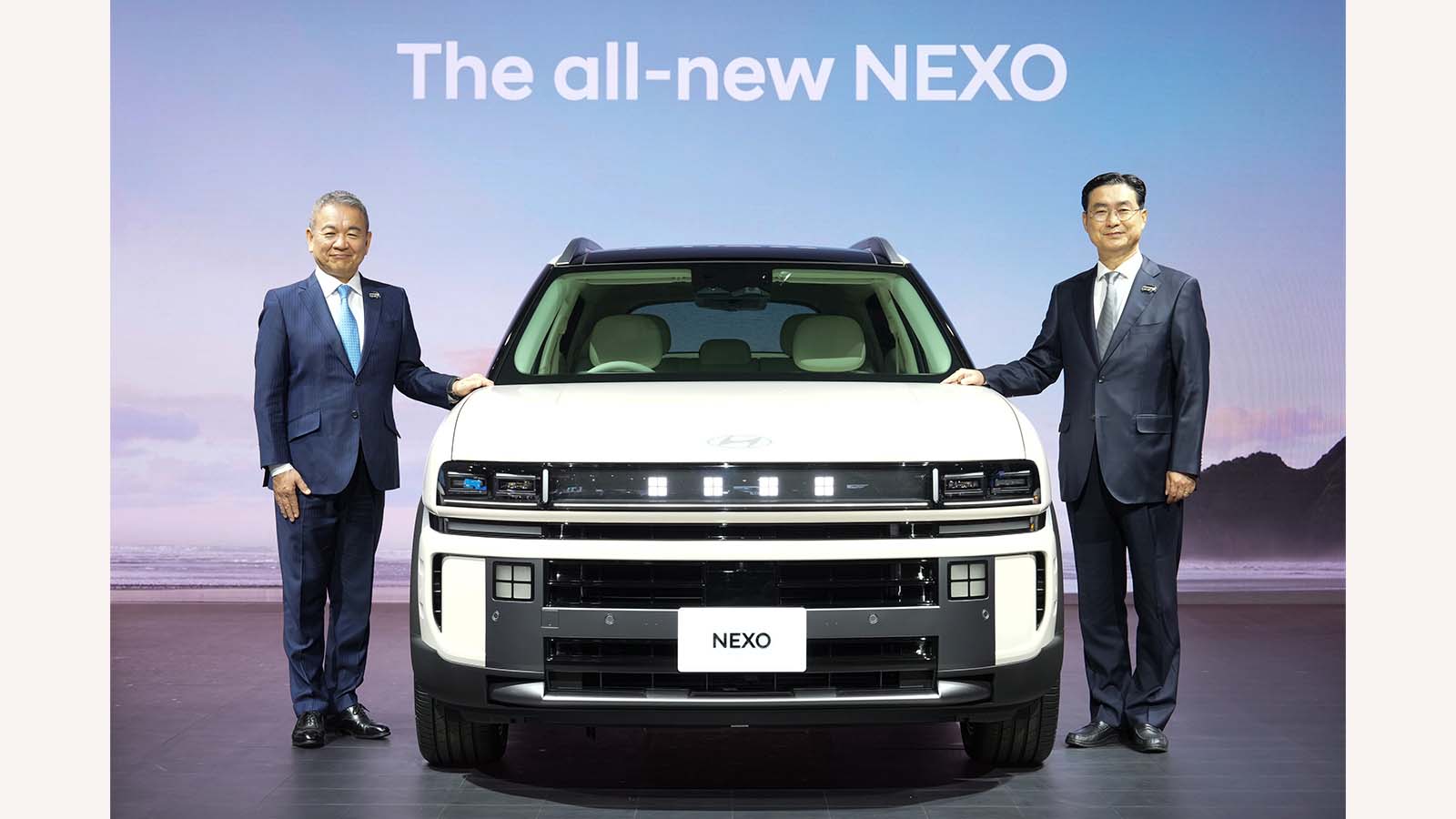 (From left) Toshiyuki Shimegi, CEO of Hyundai Mobility Japan / YOO SEOK CHUNG, EVP and Head of Korea Business Division at Hyundai Motor Company