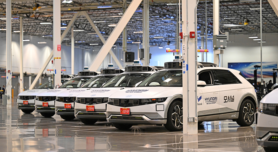 Multiple Hyundai IONIQ 5 robotaxis are being used as part of pilot tests ahead of commercialization by year-end