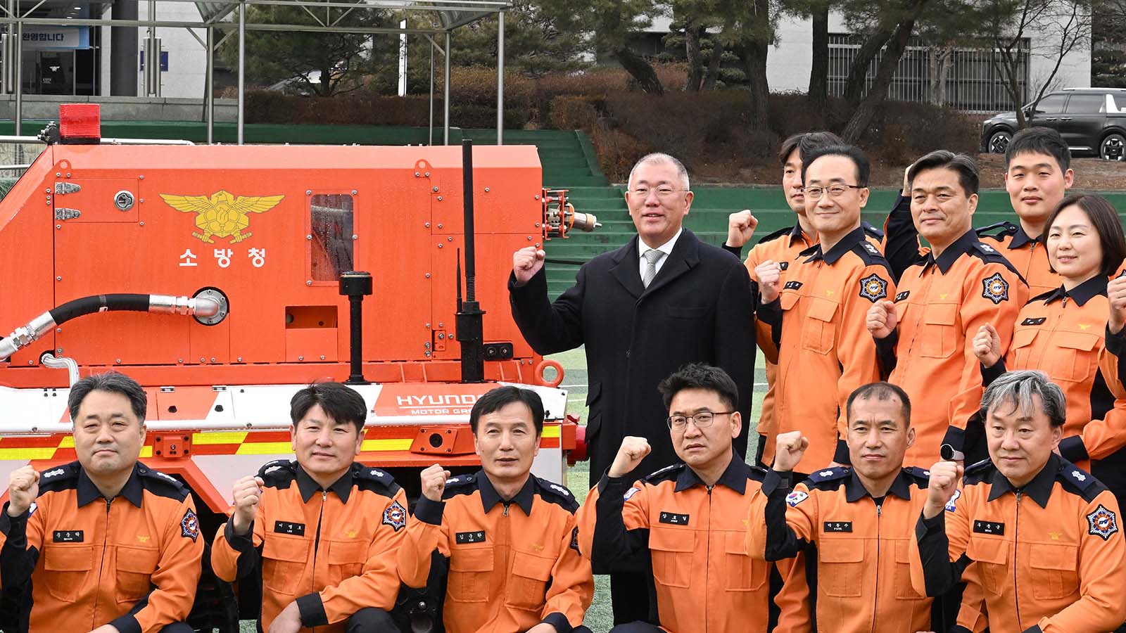 Hyundai Motor Group Donates Unmanned Firefighting Robots to Korea National Fire Agency for Safeguarding Firefighters 