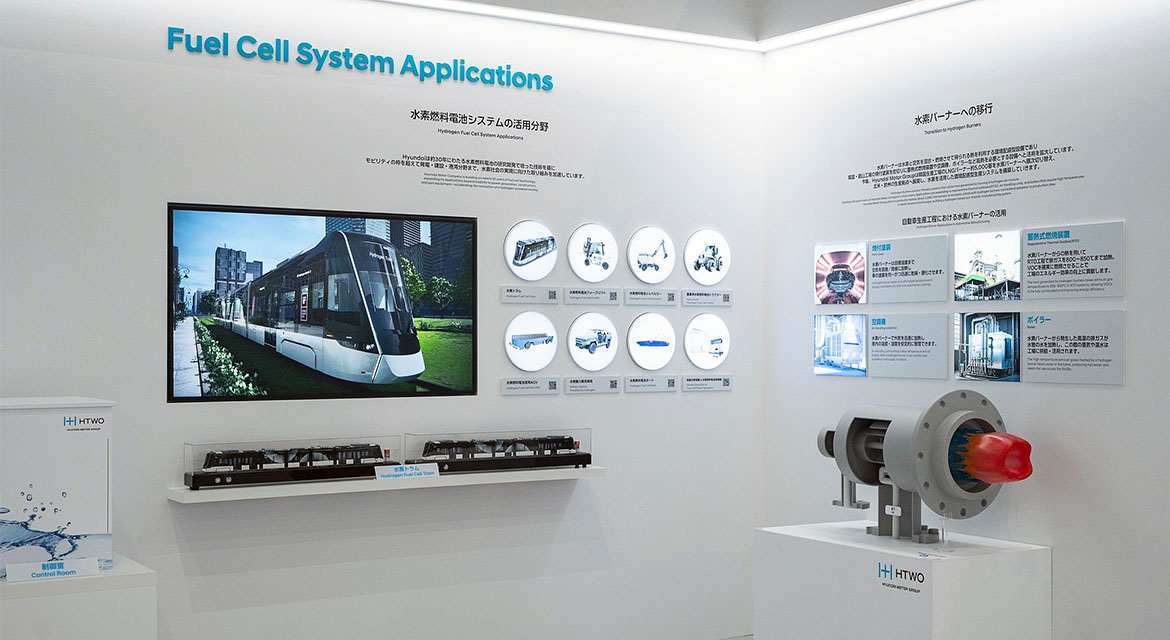 Hyundai Motor Group Exhibition Booth at H2&FC EXPO Tokyo, Japan – HTWO Brand and Hydrogen Refueling Solutions