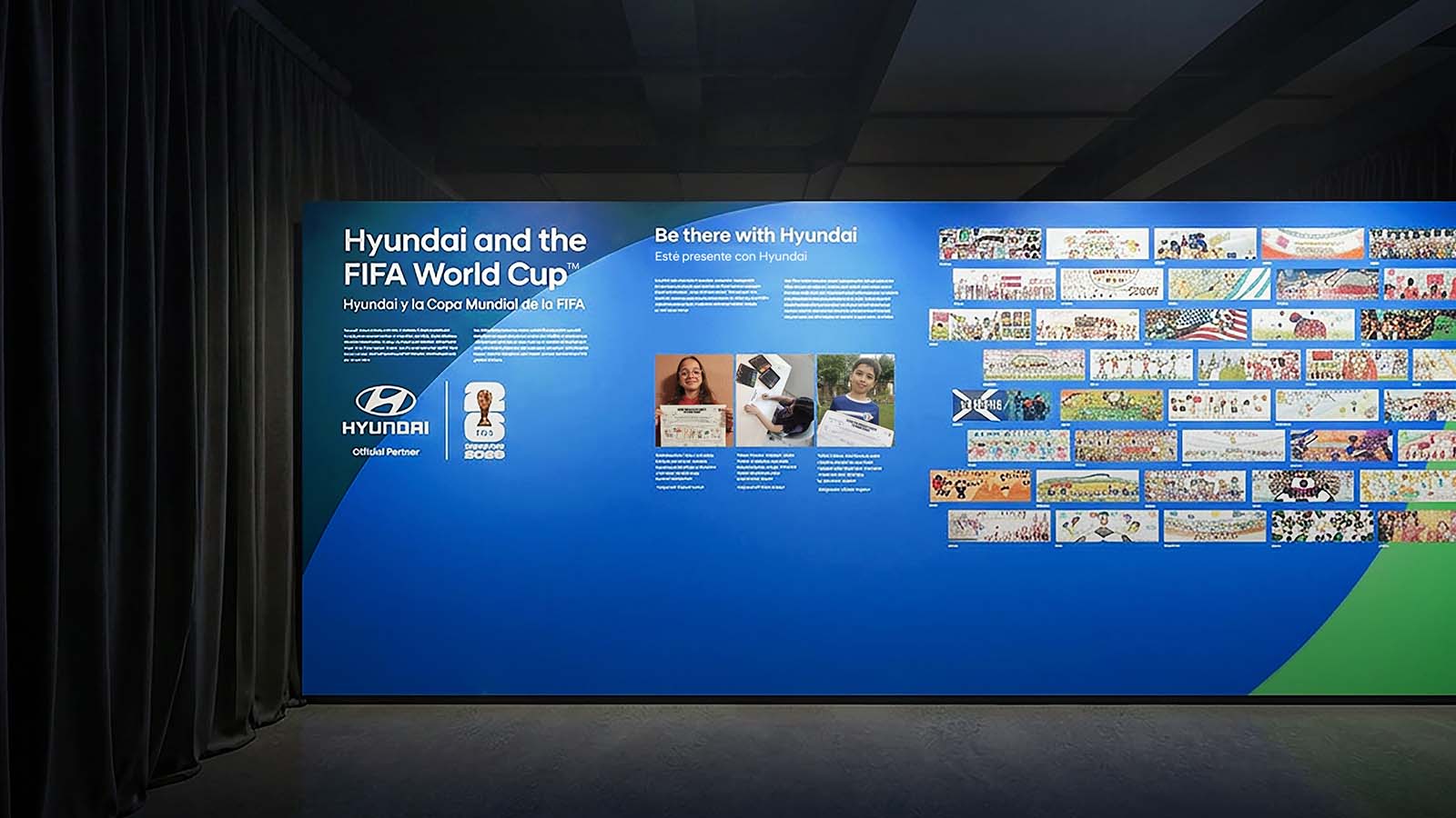 Rendered view of the FIFA Museum exhibition space (Hyundai Motor-sponsored heritage exhibits)