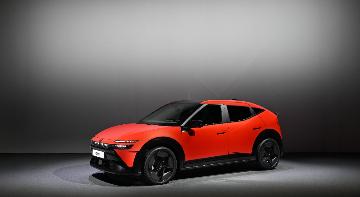 IONIQ 3, Hyundai Motor’s Europe-focused electric vehicle, displayed at the 2026 CEO Investor Day