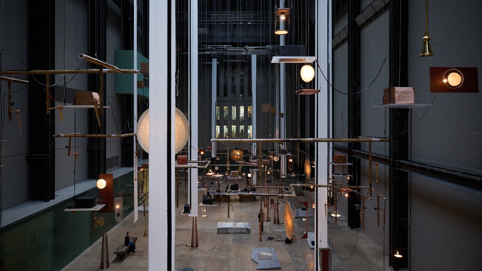 Hyundai Commission: Tarek Atoui: Hold, Installation View at Tate Modern. Photo © Tate (Ben Fisher)